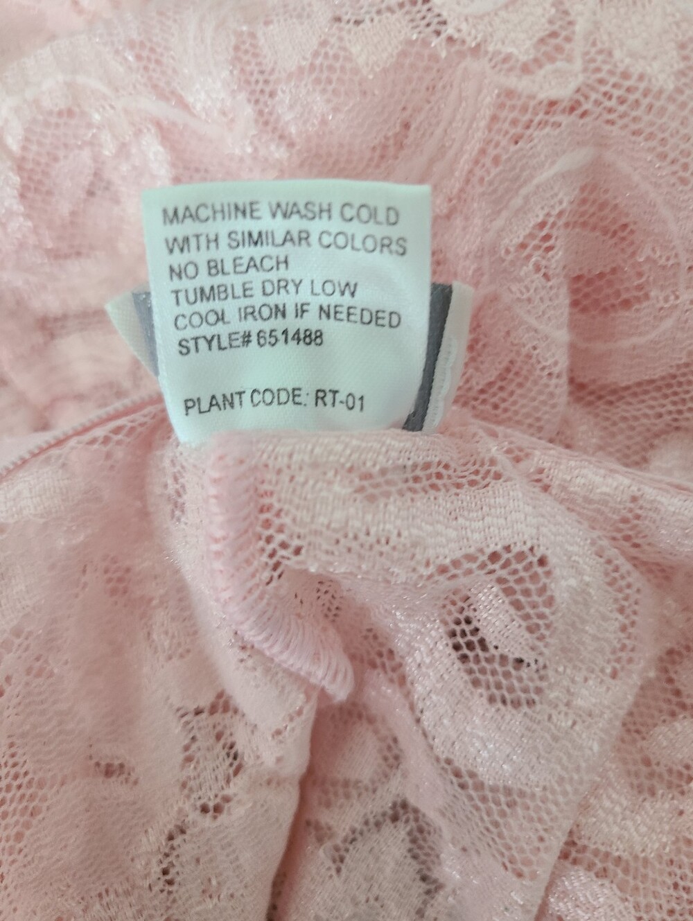 VTG Cinema Etoile Pink Lace Cami Tank Top S Coquette Y2K Ruffle Rosette Fairy - Picture 9 of 9